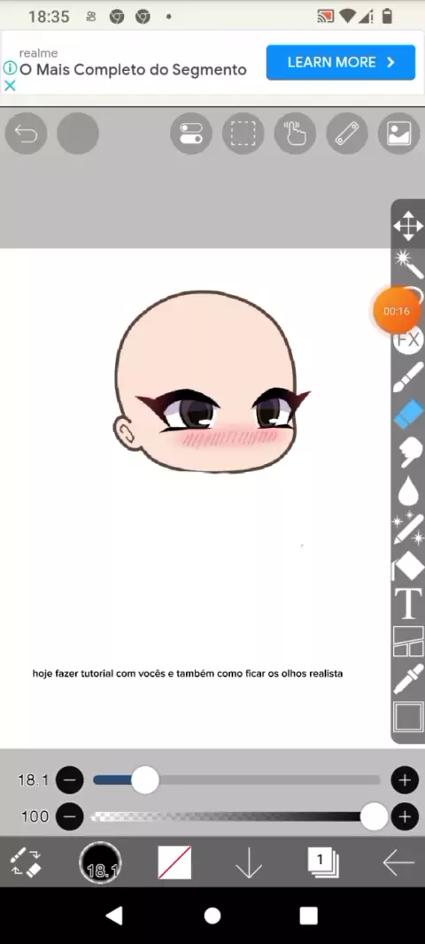 Tutorial - Como fazer olho realista? (Gacha Life + IbisPaint X