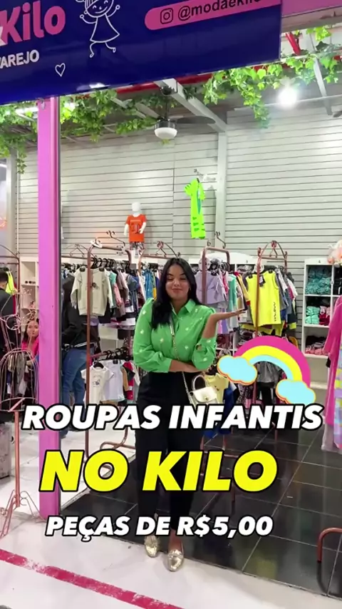 Roupa infantil por outlet kilo no brás