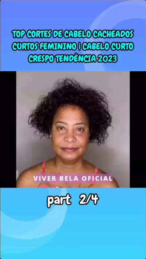CORTES DE CABELO CACHEADOS CURTOS FEMININO  CABELO CURTO CRESPO TENDÊNCIA  2023 