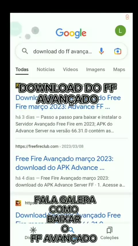 COMO BAIXAR E JOGAR FREE FIRE NO SERVIDOR AVANÇADO 2023 - ADVANCED