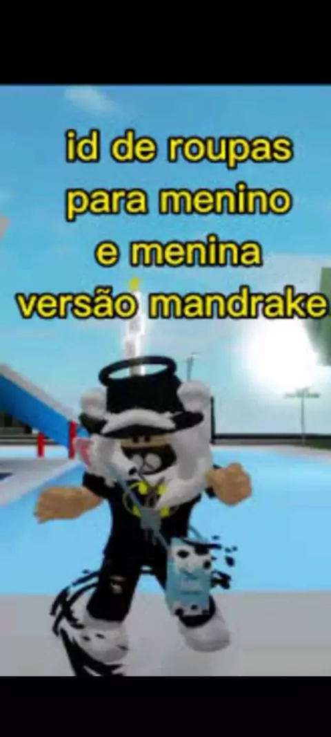 id de roupa de menino mandrake no roblox