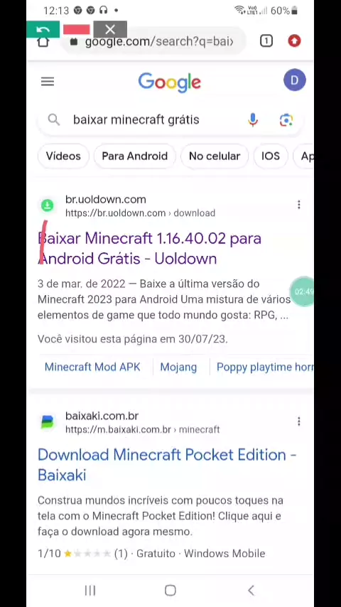 Download de Minecraft para Android Última Versão