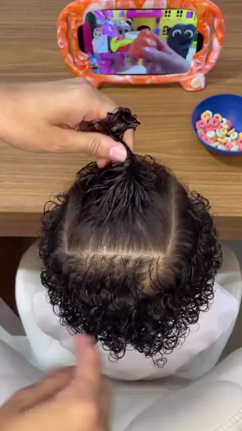 penteado infantil simples cabelo curto