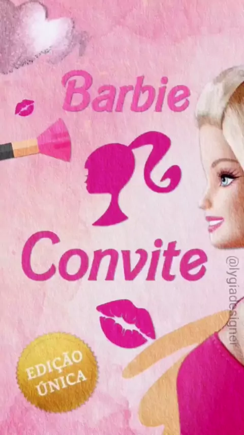 Convite digital barbie o filme Edite Online