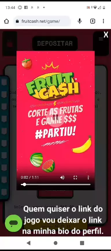 FruitCash: Jogo para Ganhar Dinheiro no Pix