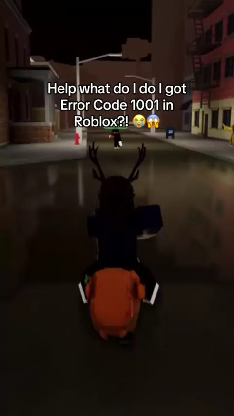 Error Code 1001, Roblox Error Code 1001