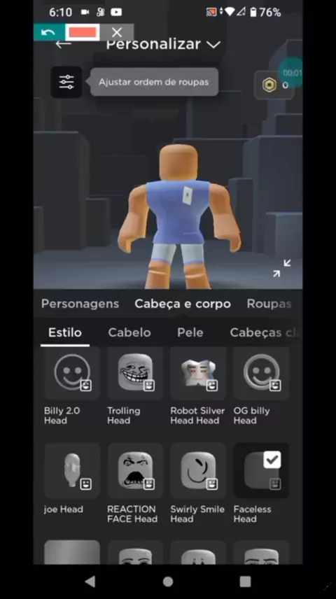 ROSTOS GRÁTIS 😱 - Roblox 