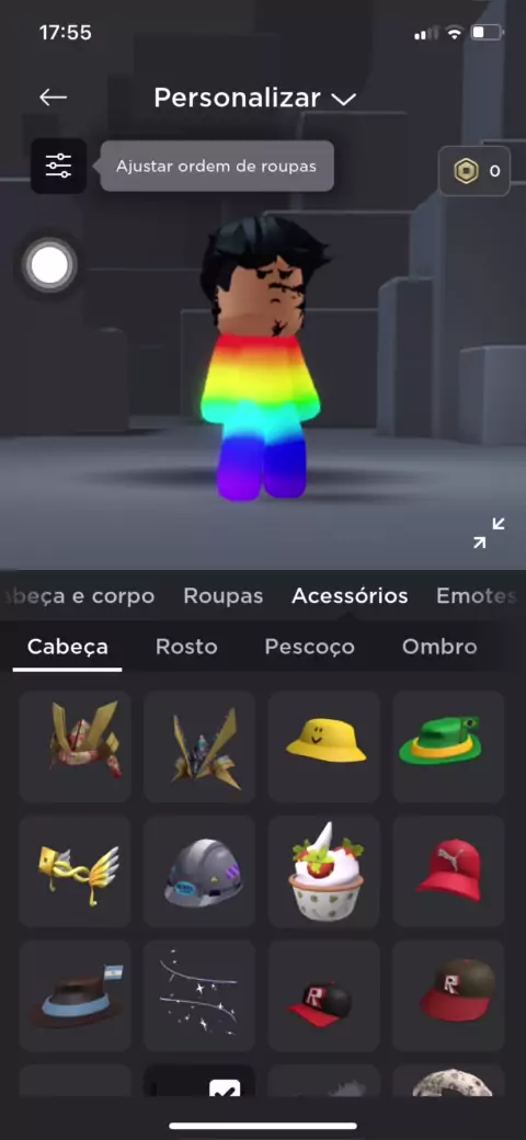 Roblox - Pequeno - Corpo inteiro