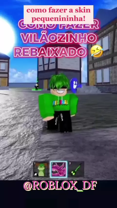 Roblox-Como Deixar A Skin Pequena ou Magra 