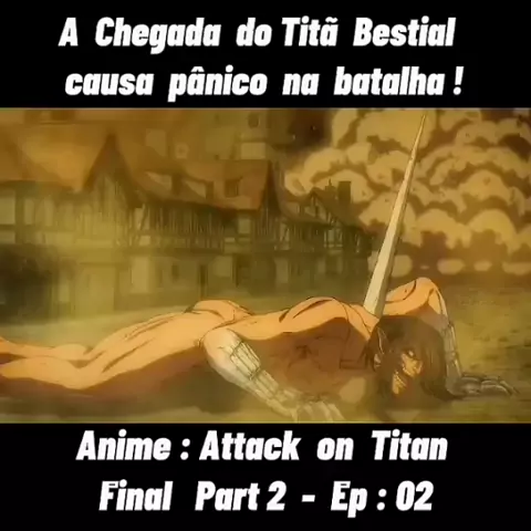 Levi vs Titan Bestial (DUBLADO OFICIAL) Shingeki no kyojin (PARTE 1) #