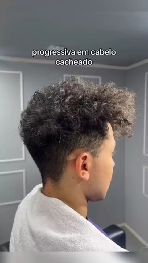 Progressiva em cabelo cacheado masculino sales