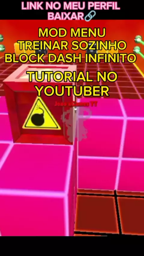 Mod Menu Block Dash Infinito De Reviver 😱 Sem Bots 🤔 0.41.1 Atualizado 🌋  