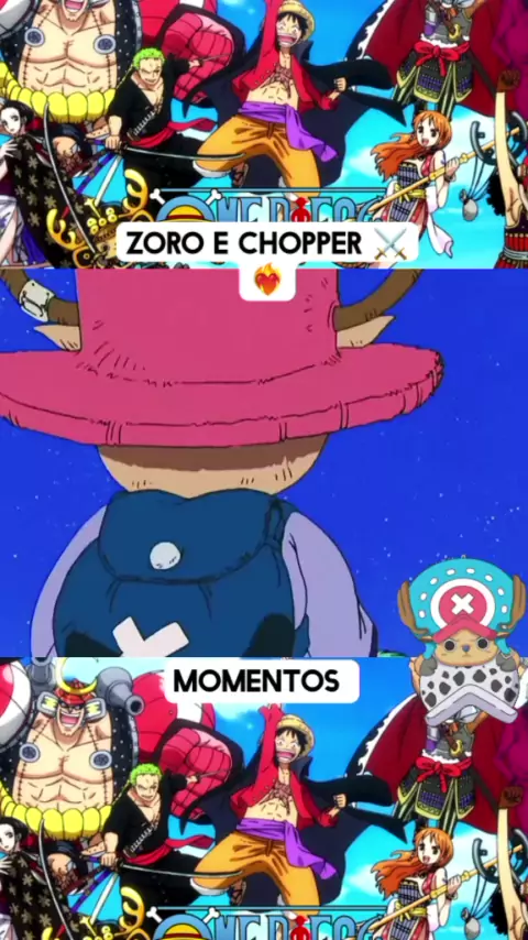 ZORO O PAI DO CHOPPER ❤ #onepiece #viral #animes #zoro #luffy