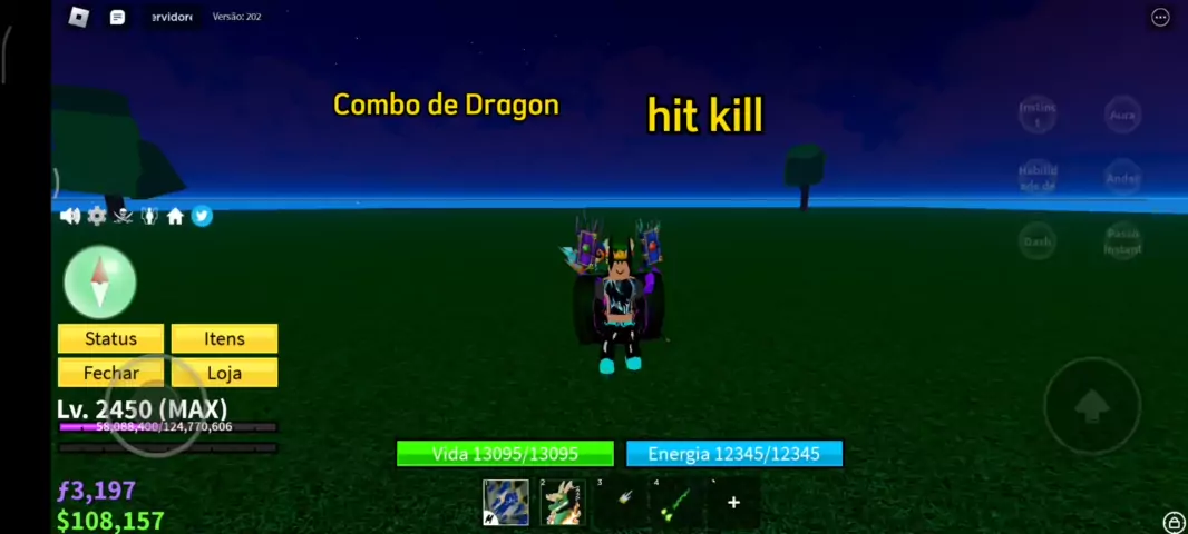 melhor combo de dragon hit kill #combodragon #dragonbloxfruit
