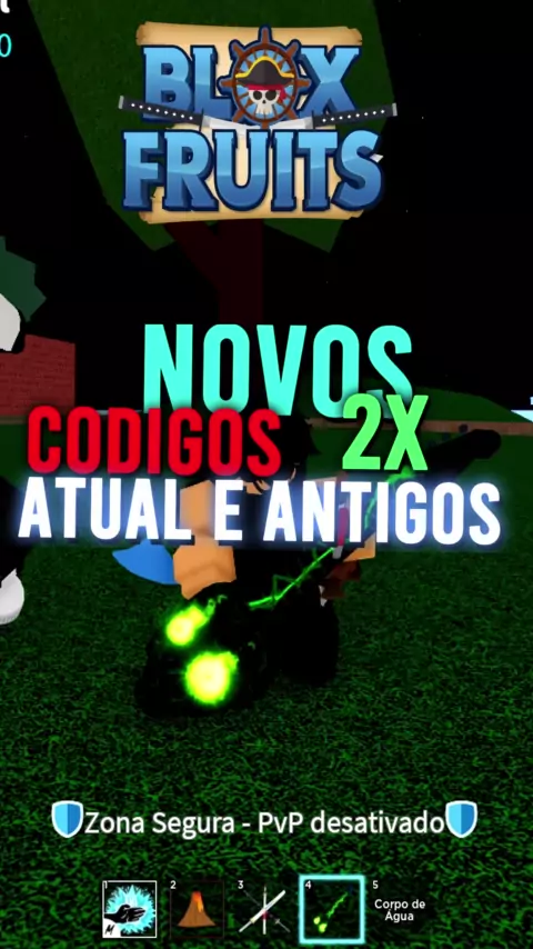 CODIGO DE 6 HORAS DE 2x XP NO BLOX FRUITS! code blox fruit 