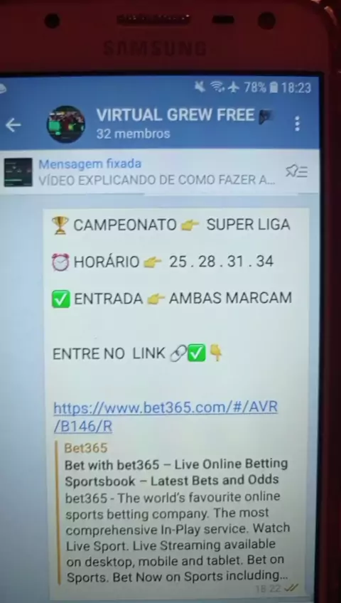 grupo grátis bet365