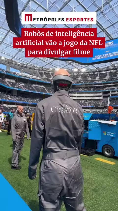Robôs humanoides invadem jogo da NFL e assustam torcedores  Um jogo de  futebol americano entre os Los Angeles Chargers e o Miami Dolphins, na  primeira semana da temporada 2023, foi palco