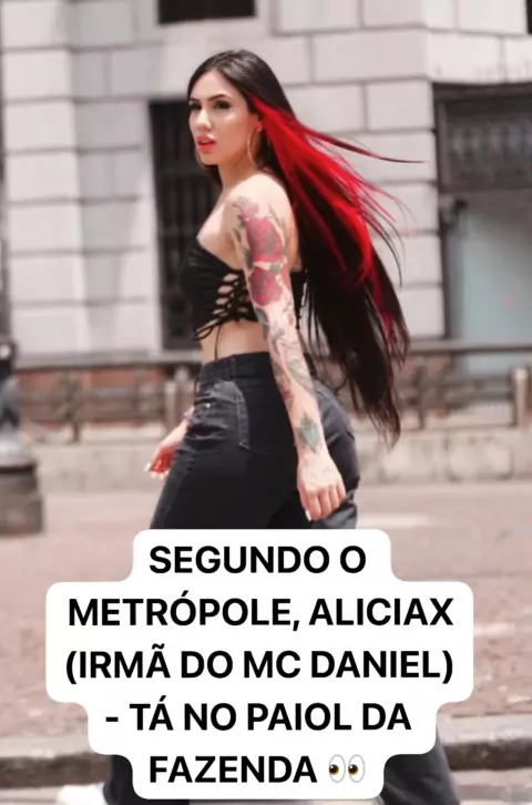 Alicia X em A Fazenda 2023: quem é a irmã do MC Daniel