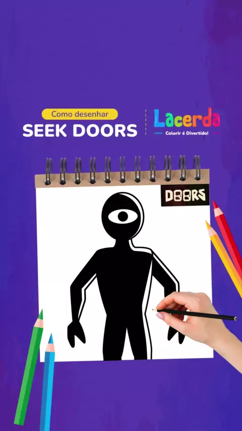 Como DESENHAR o JACK do DOORS (ROBLOX)