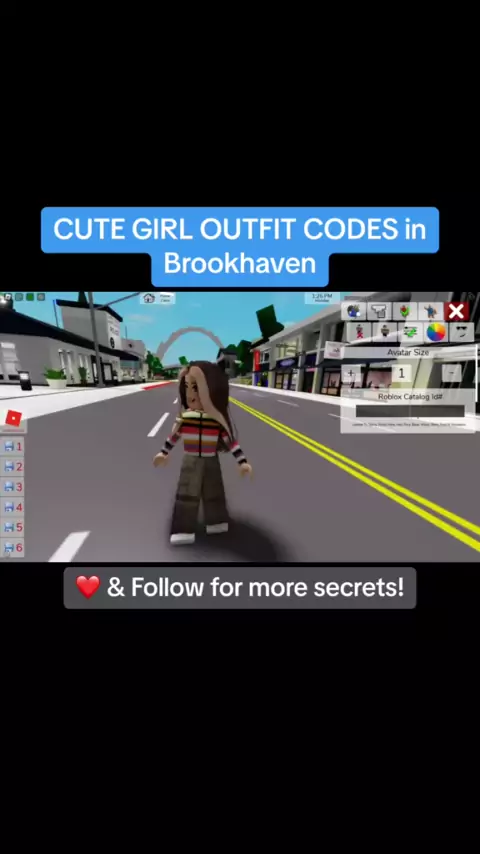 BROOKHAVEN 0 ROBUX FREE OUTFIT CODES(GIRLS)ROLEPLAY ROBLOX 