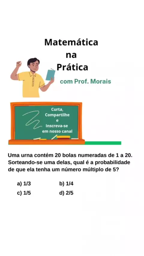 Probabilidade! #Matemática #enem #concursos #educação #professor