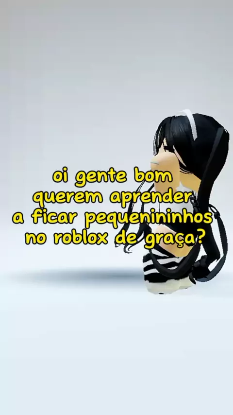 COMO FAZER UM AVATAR ANÃO NO ROBLOX GRÁTIS 