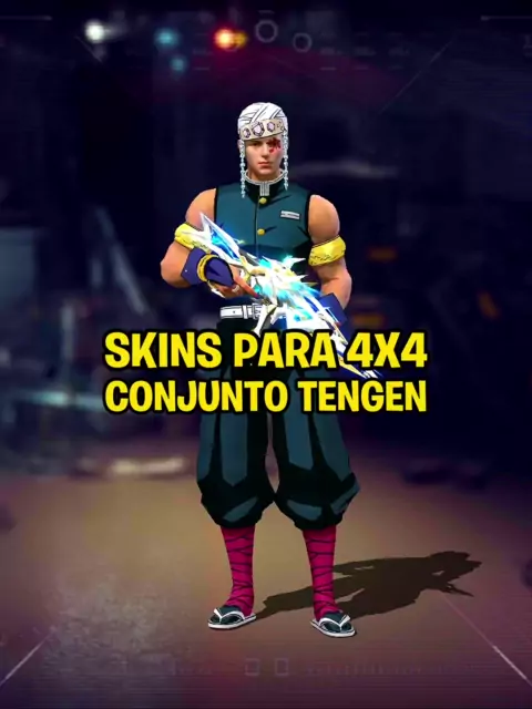 COMO CONSEGUIR A SKIN TENGEN MAIS RAPIDO - NOVA PARCERIA FREEFIRE DEMON  SLAYER - COMO PEGAR ESTRELAS 