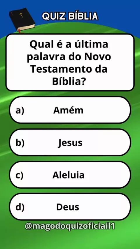12 Perguntas e Respostas BÍBLICAS NÍVEL FÁCIL - Quiz Bíblico – Jogo da  Bíblia #3📖🙏 