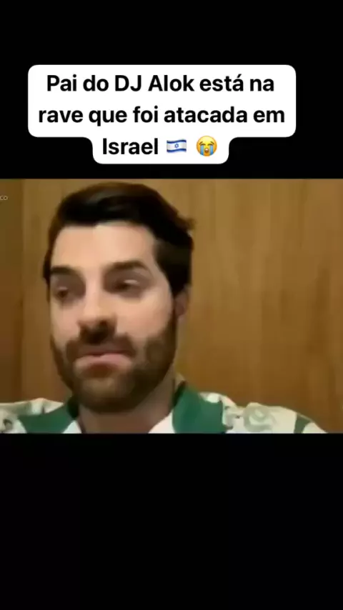 Pai de Alok mostra momento em que ataque do Hamas interrompe festa