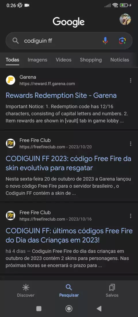 CODIGUIN FF: códigos Free Fire para resgatar em dezembro 2023 - Free Fire  Club