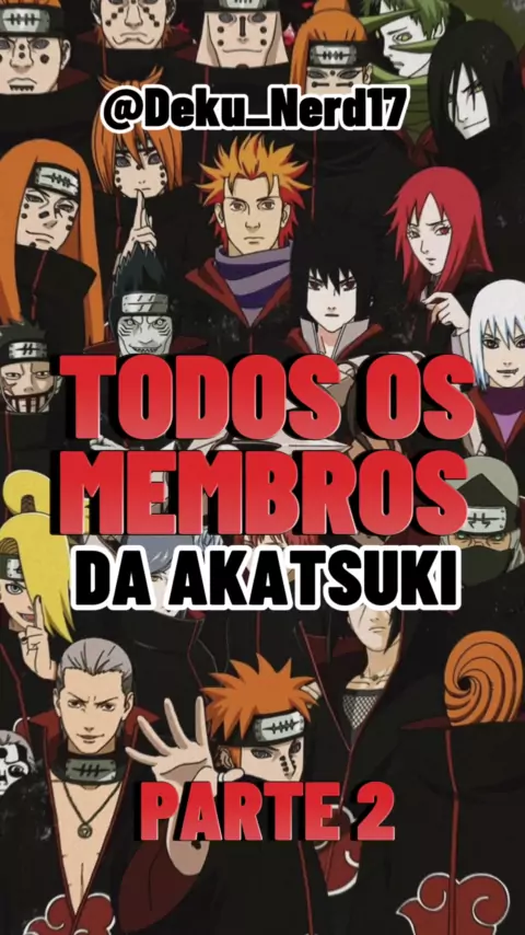 Todos os membros da akatsuki