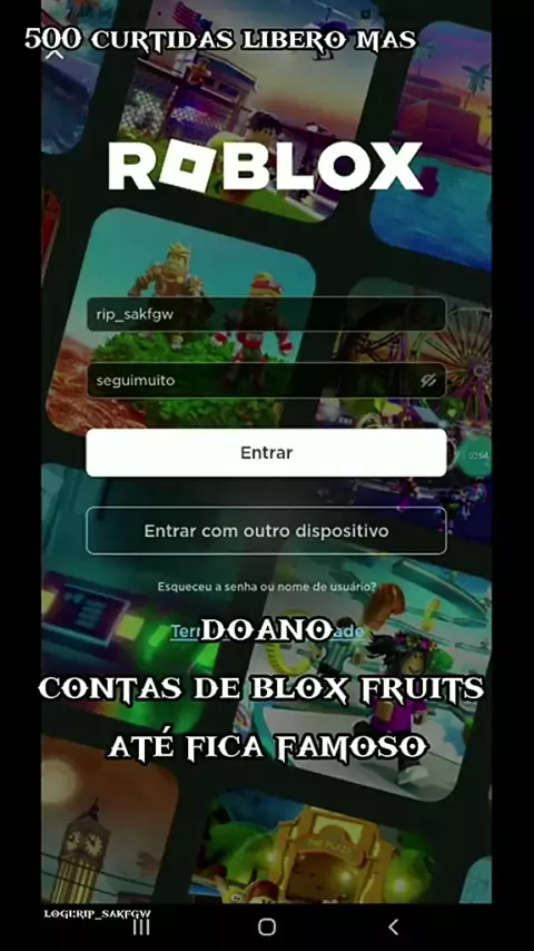 Vendo Conta Blox Fruits Lvl 700/Uposua Conta - Roblox - DFG