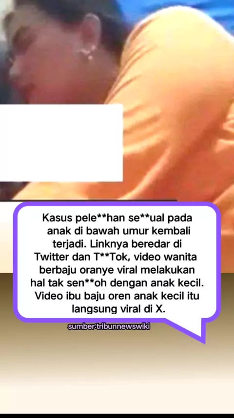 anak dan ibu viral baju oren 